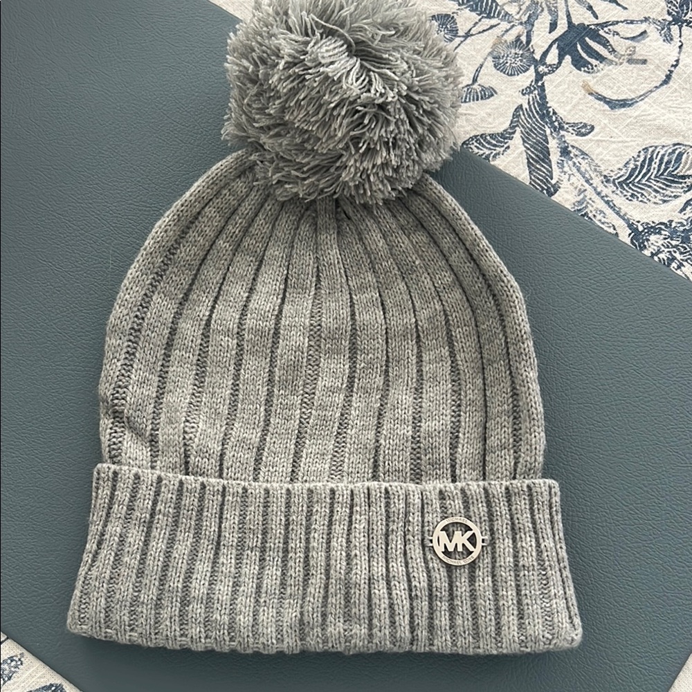Michael Kors Gray Knit Beanie